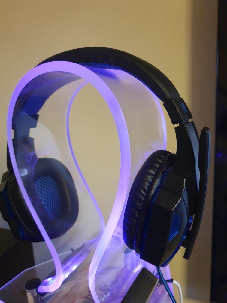 OMNA X1000 Słuchawki nauszne z mikrofonem podświetlene dla graczy