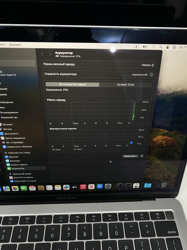 Ноутбук macbook air a1932 2019 8 256 i5