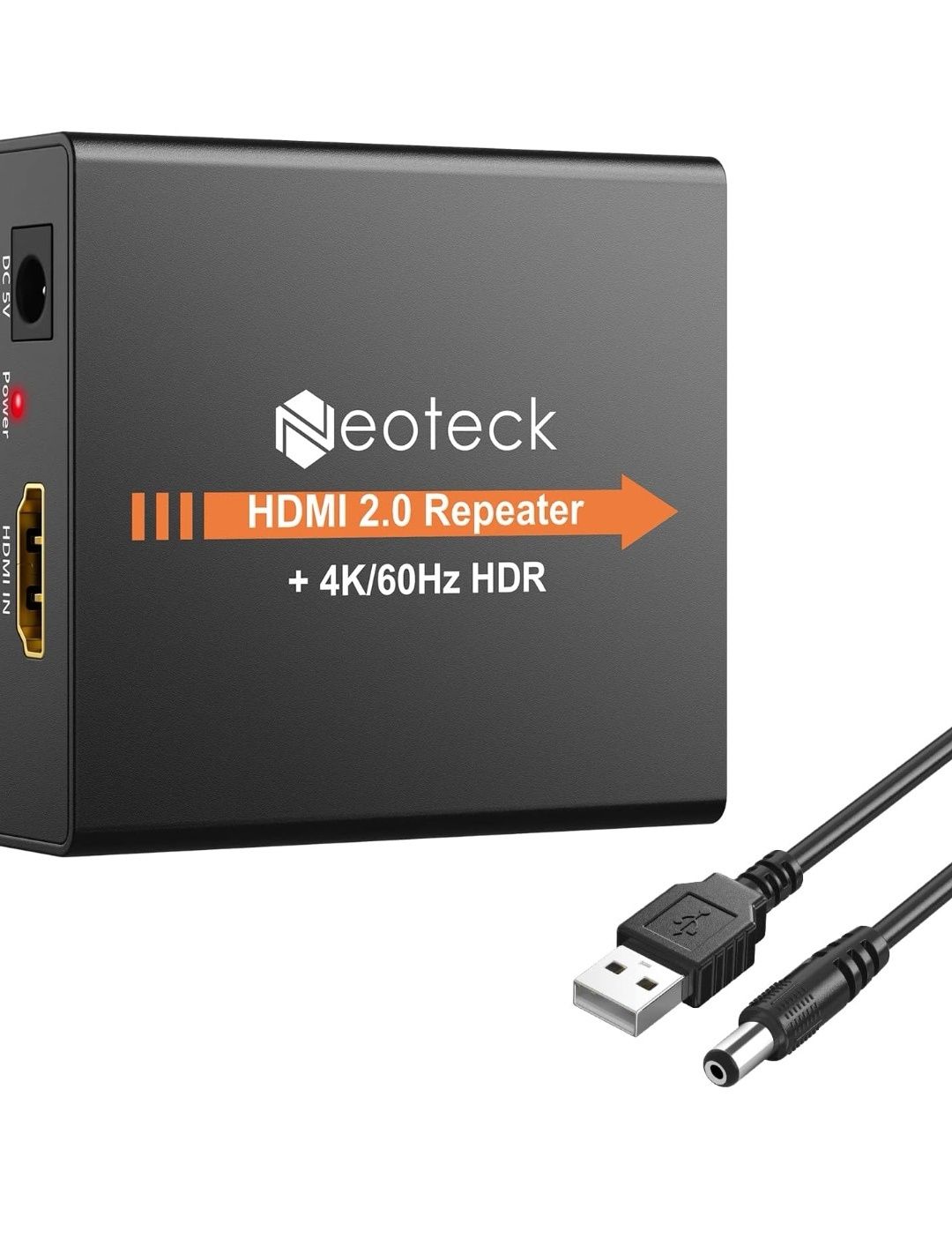 Neoteck HDMI 2.0 Repeater 4K 2160P 3D Wzmacniacz sygnału HDMI Repeater