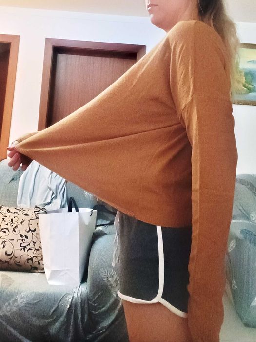 Camisolão castanho da Brownie - Tam. S/M