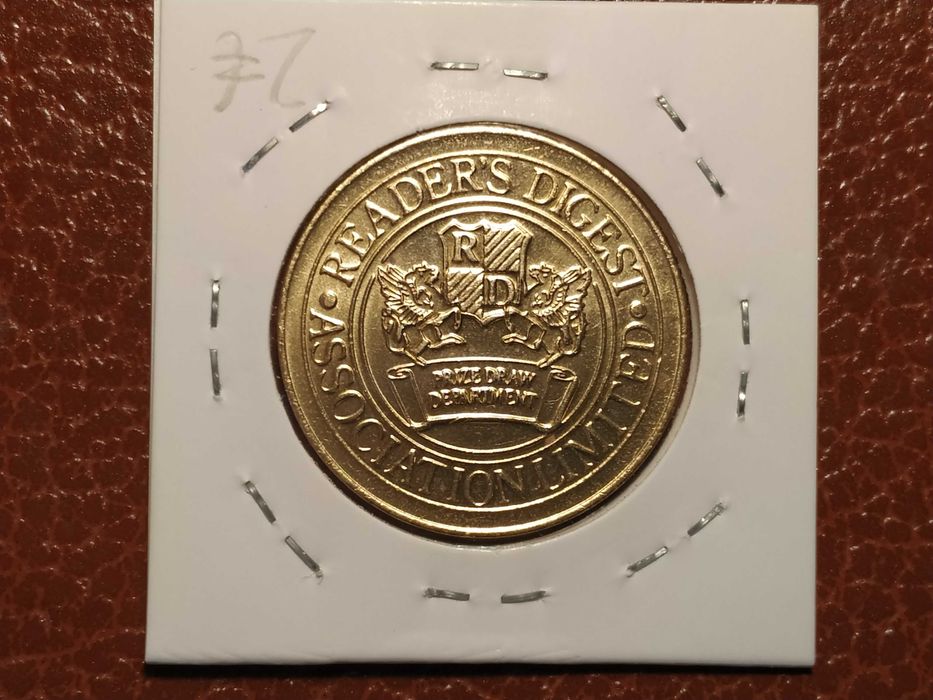 Token / ficha / medalha do Readers Digest - Prize Draw