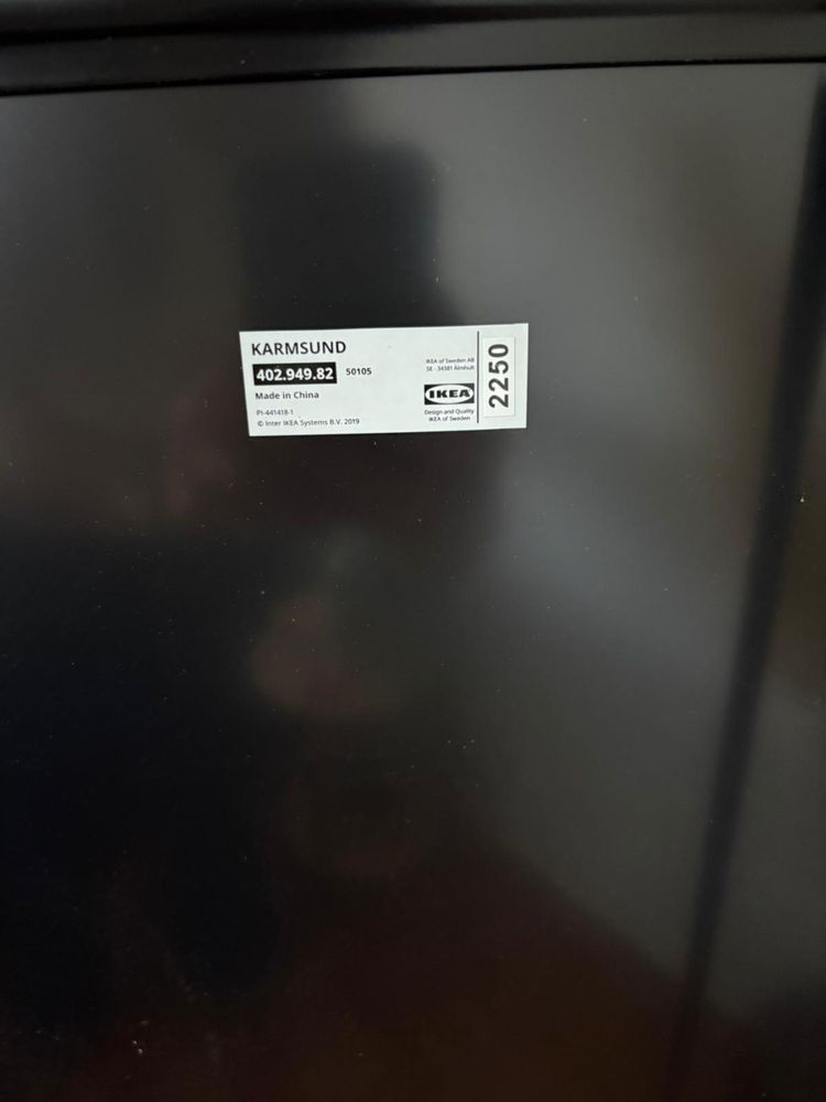 Espelho Ikea metal preto