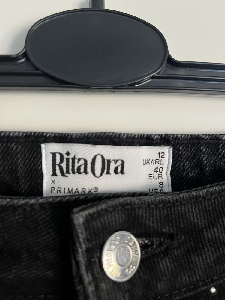 Czarne jeansy primark x rita ora