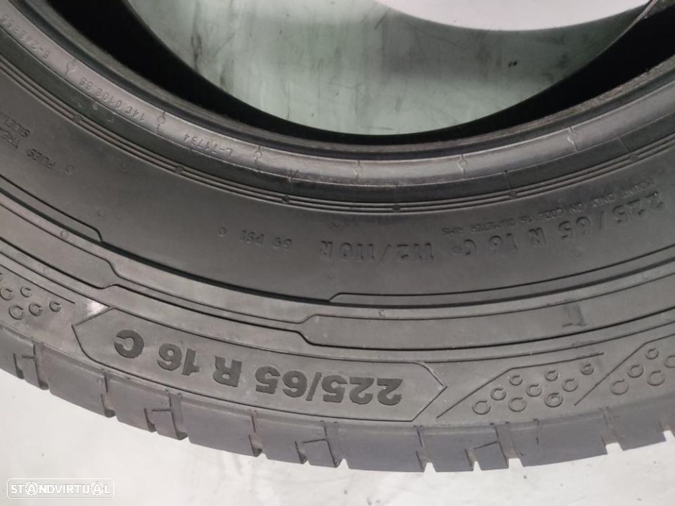 2 pneus semi novos 225-65r16c continental - oferta dos portes