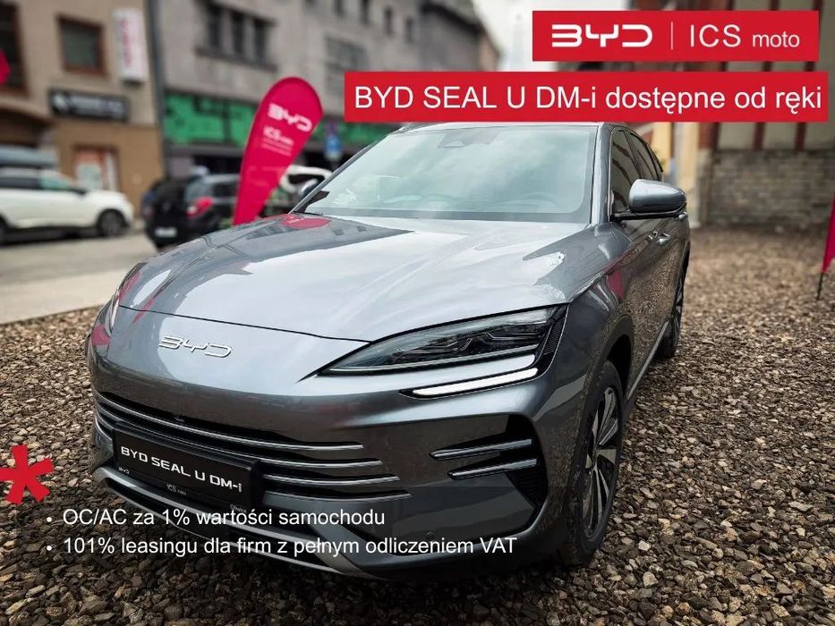 BYD Seal U 1.5 DM-i 218KM PHEV Boost - leasing od 1299netto/mies, zasięg 1000km+
