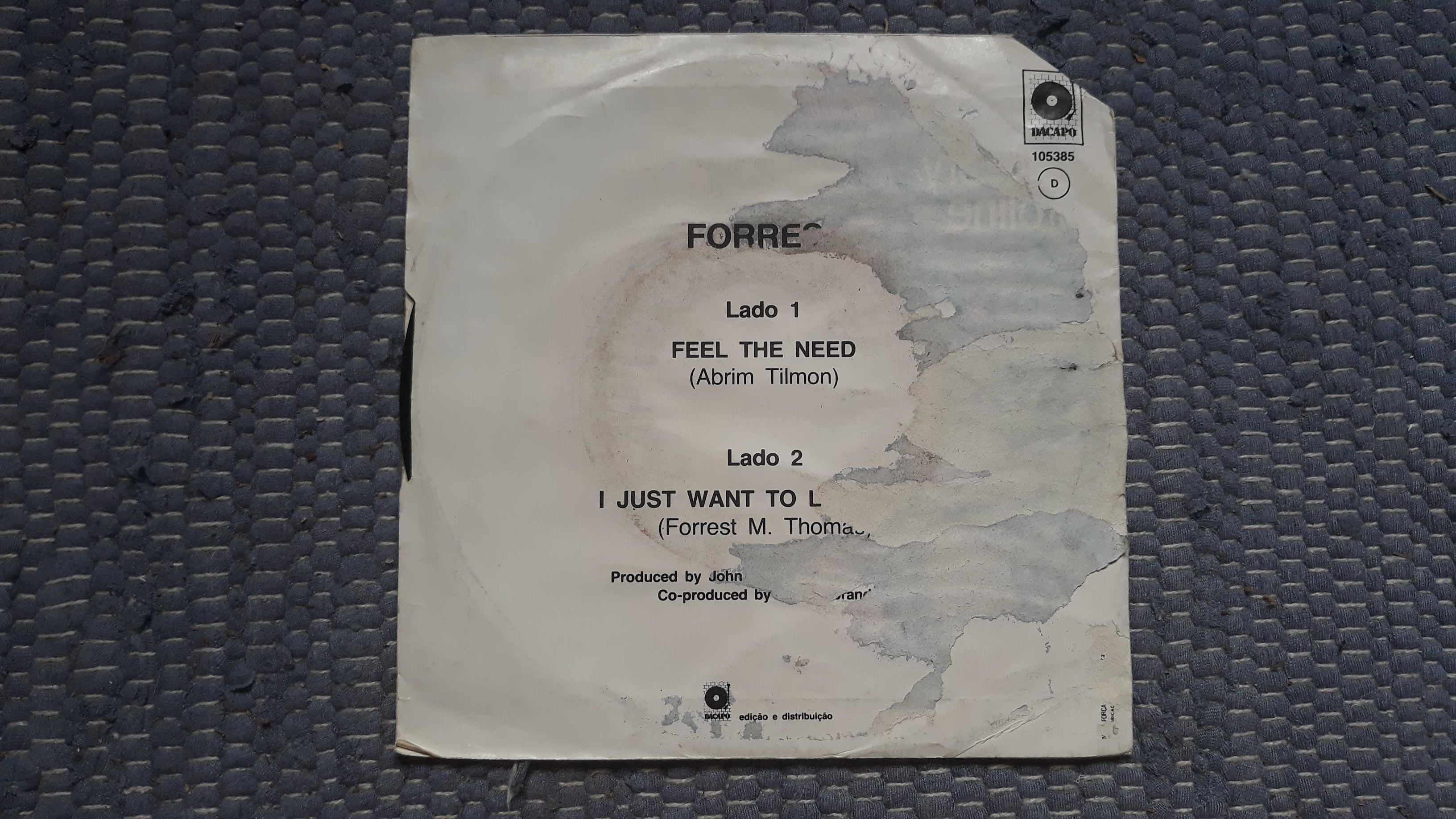 Forrest - Feel the need - single vinil - portes incluídos