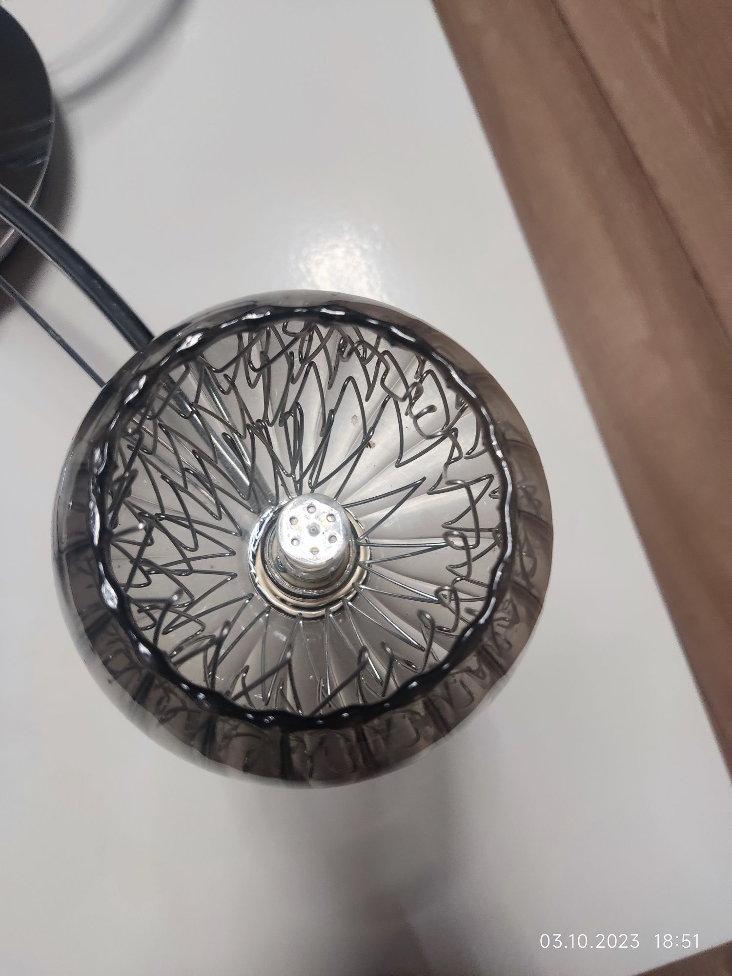 Lampa sufitowa szklane klosze
