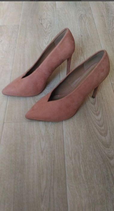 Туфли Asos пудрового цвета под замш 
Размер 40