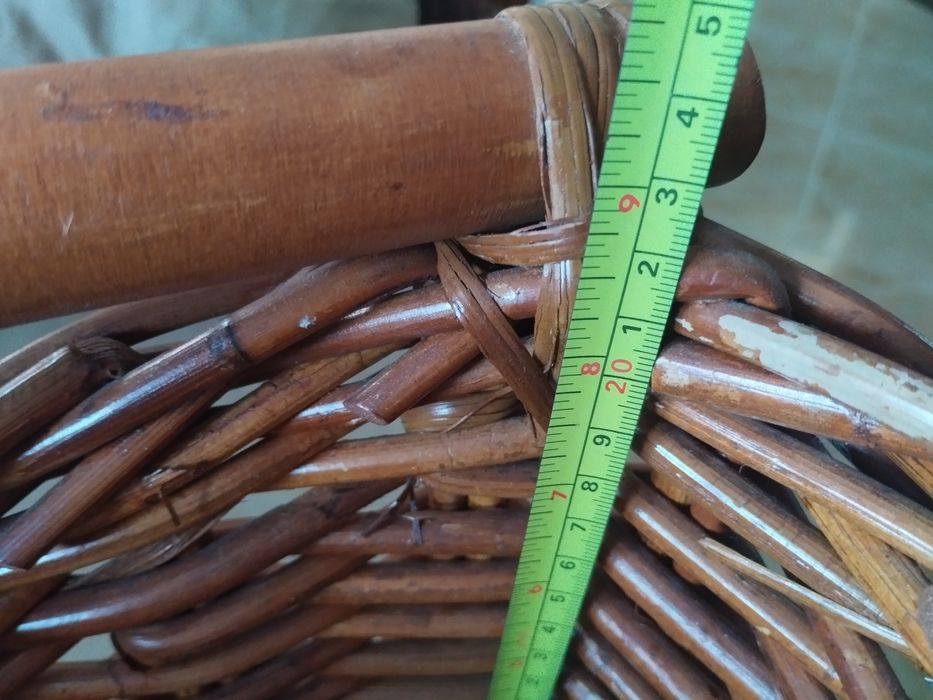 Cesto em Verga, dimensões 60x30x20