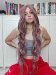 Peruka fiolet lila wig anime długa cosplay