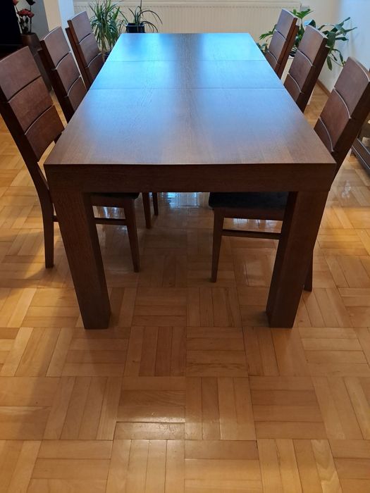 Nowoczesny Stół + 6 krzeseł - Komplet