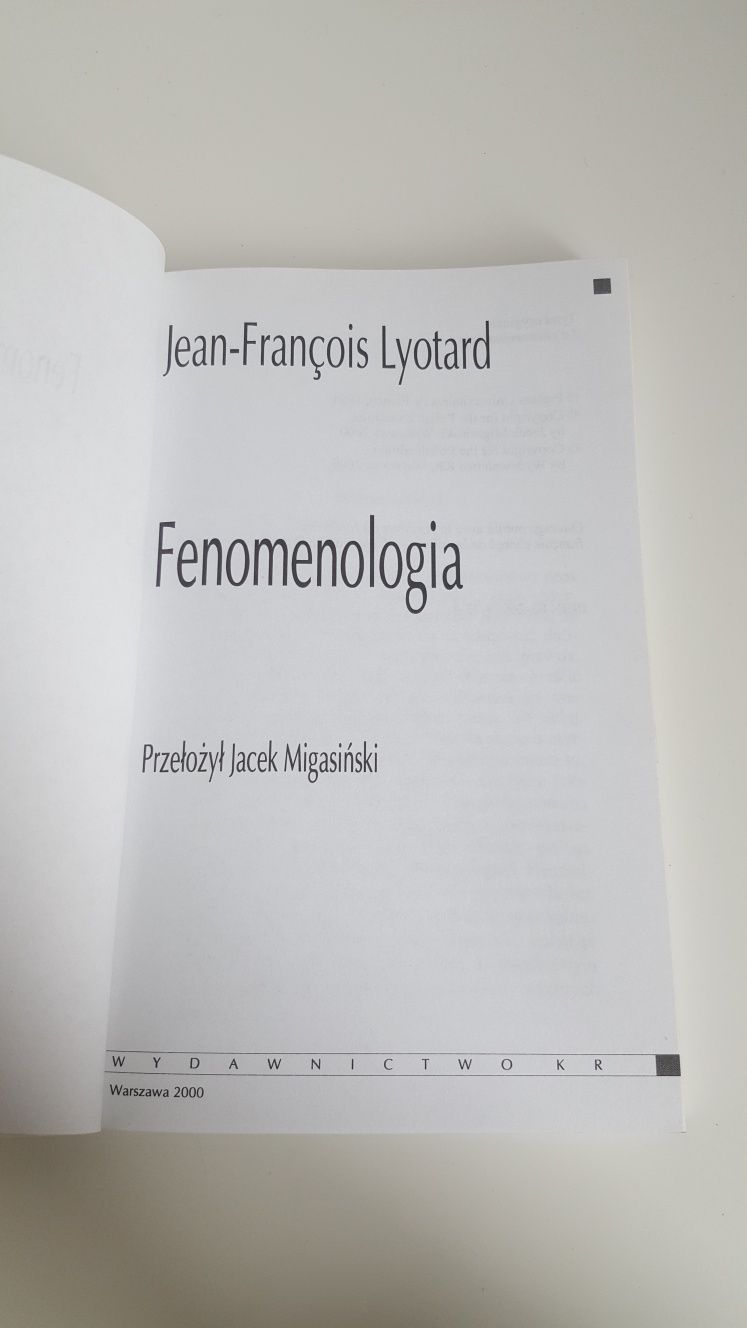 Fenomenologia Jean-Francois Lyotard