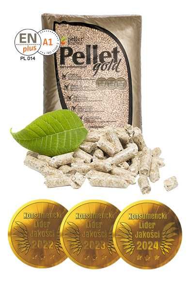 Pellet GOLD Energy certyfikat ENplusA1 - wysokokaloryczny 5,0kWh