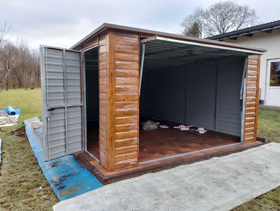 Garaż Blaszany do ogrodu-Wiata - Blaszak - Garaże Blaszane - Maj-Blach