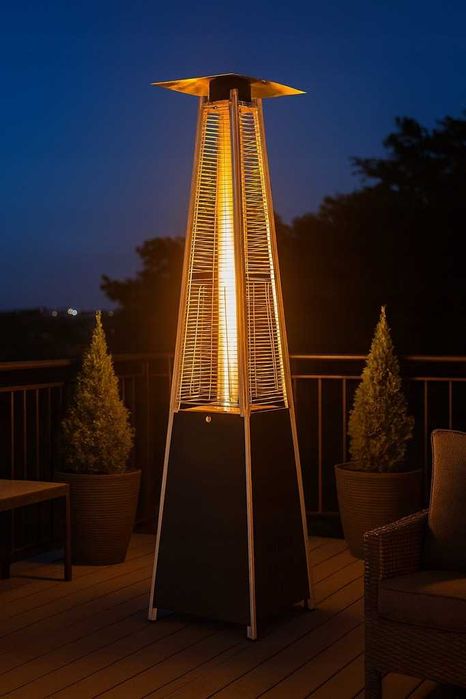 Parasol Grzewczy Gazowy  OGRZEWACZ TARASOWY OGRODOWY 13kW Piramida