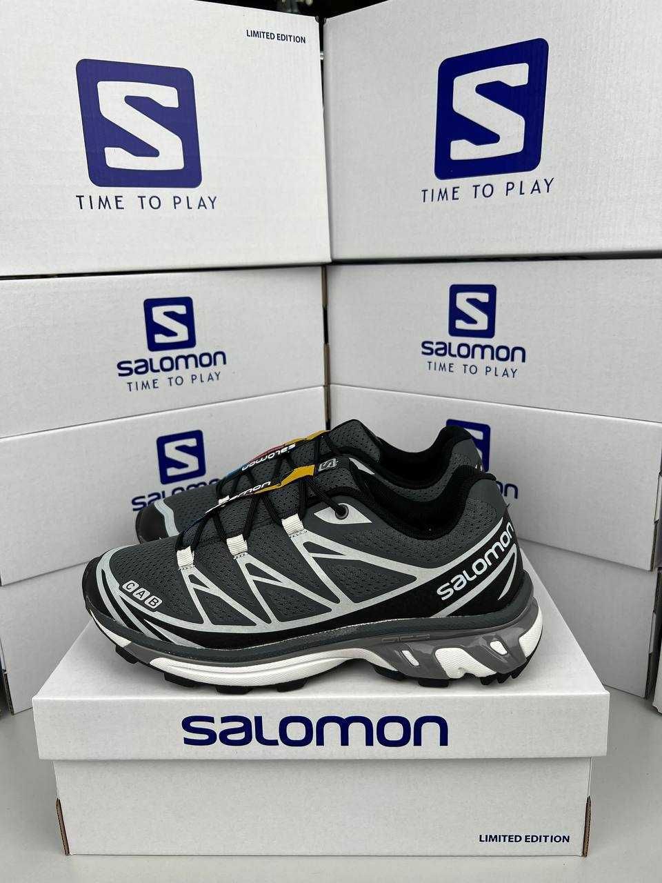 !SALE! Salomon XT-6 Grey Black 36 37 38 39 40 41 42 43 44 45 46 хт 6