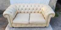 Sofa chesterfield pikowana 165x87x70