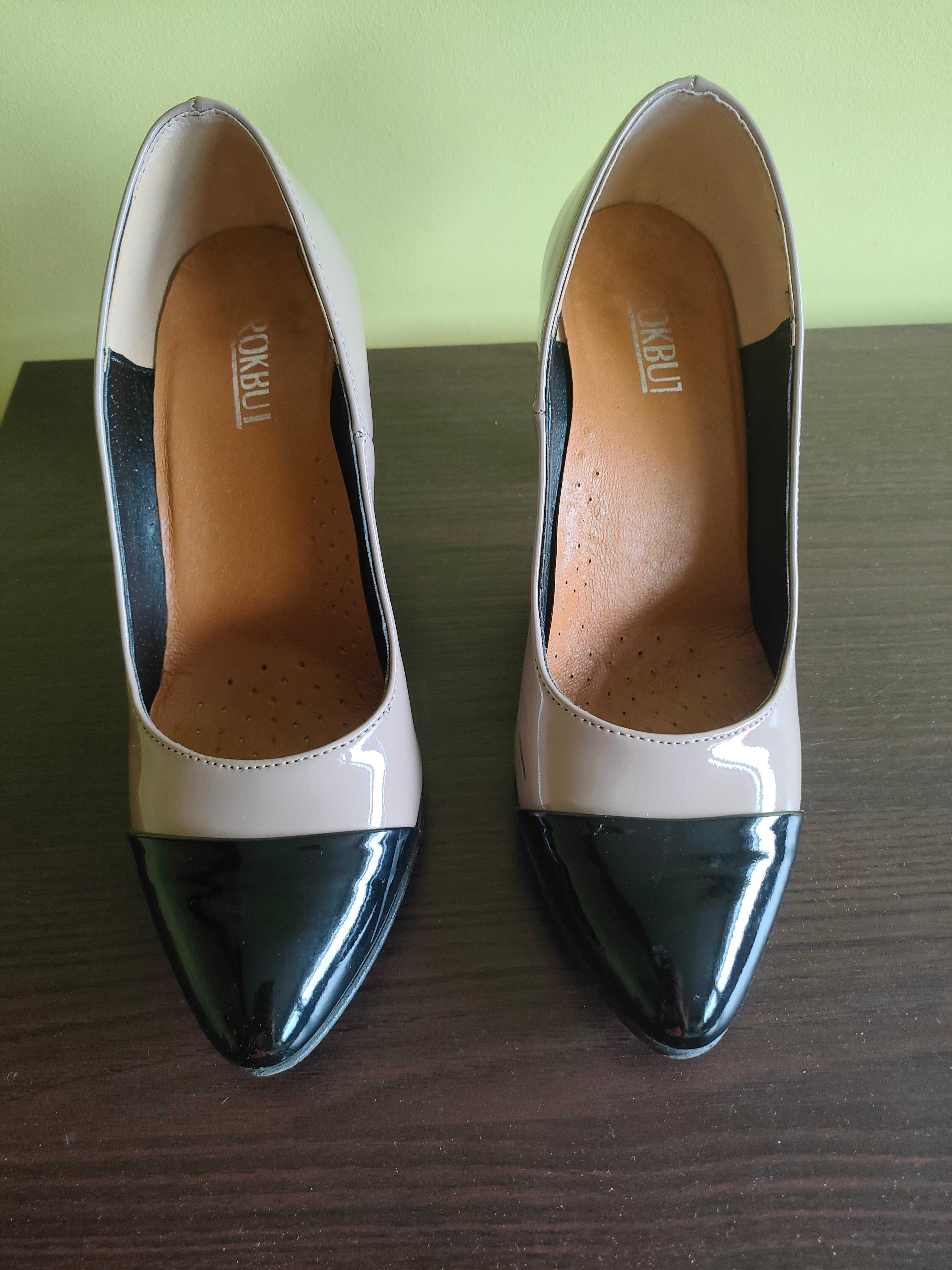 Czółenka na obcasie, buty na obcasie, rozmiar 39