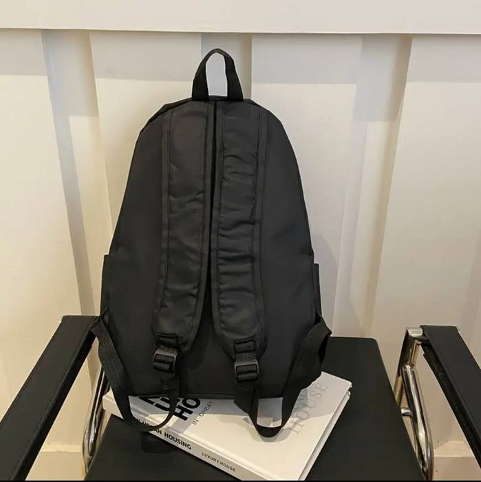 Черный спортивный рюкзак универсальный без принтов