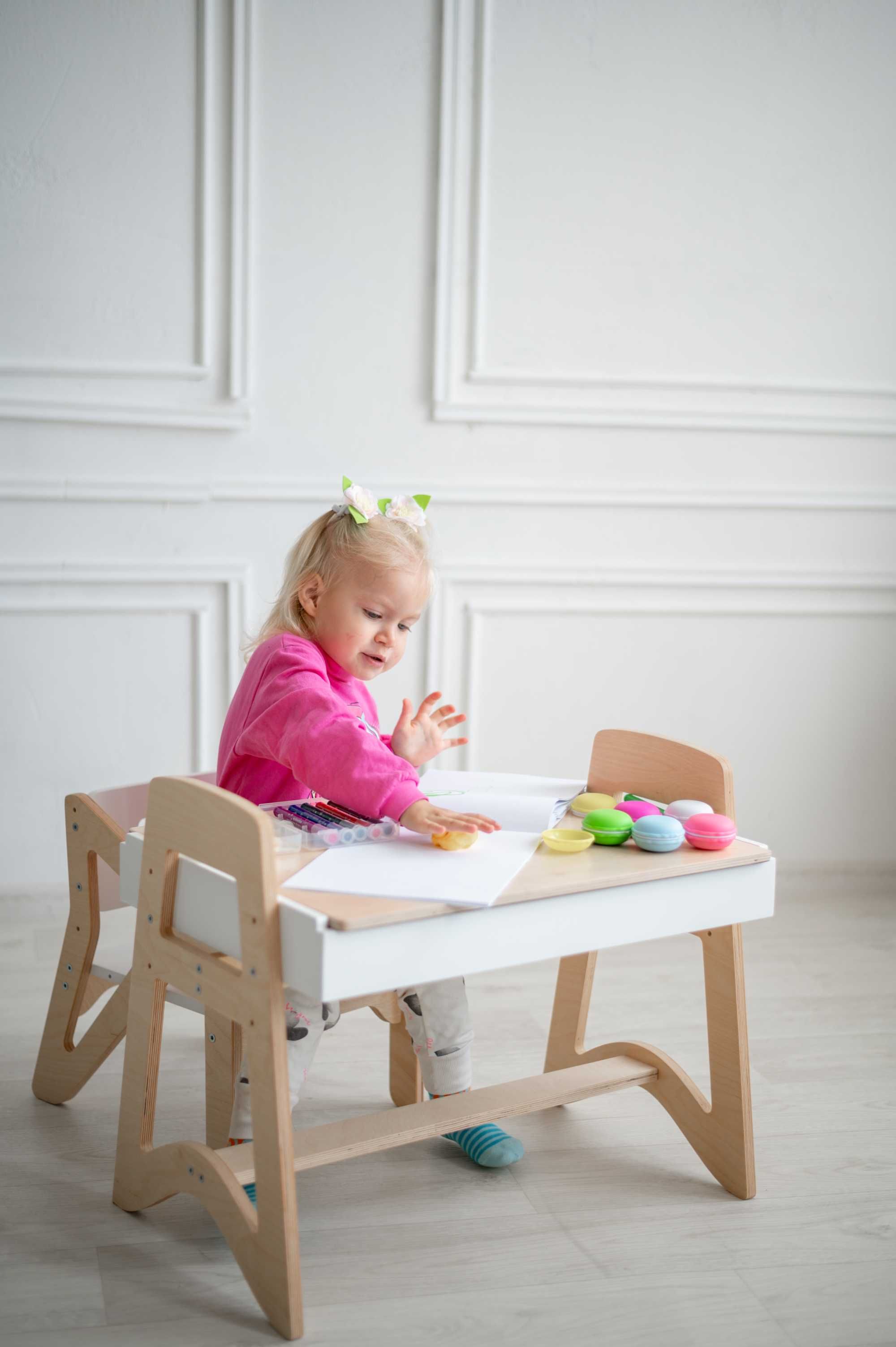 Дитячий стіл зі стільцем,стол детский со стулом.Зростаючий стілець