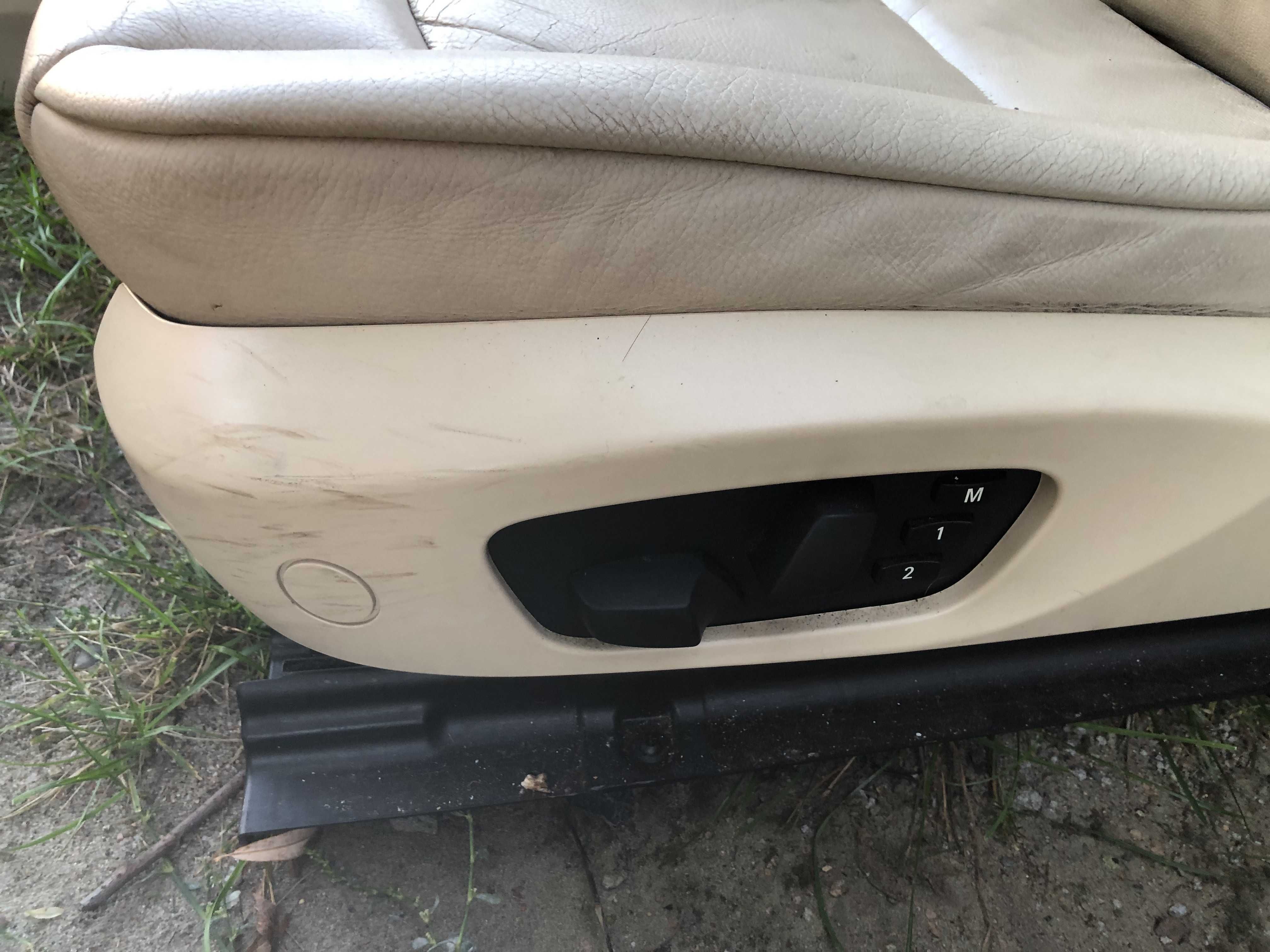 fotele kanapa boczki beżowe wnętrze bmw e93 wersja europejska komplet