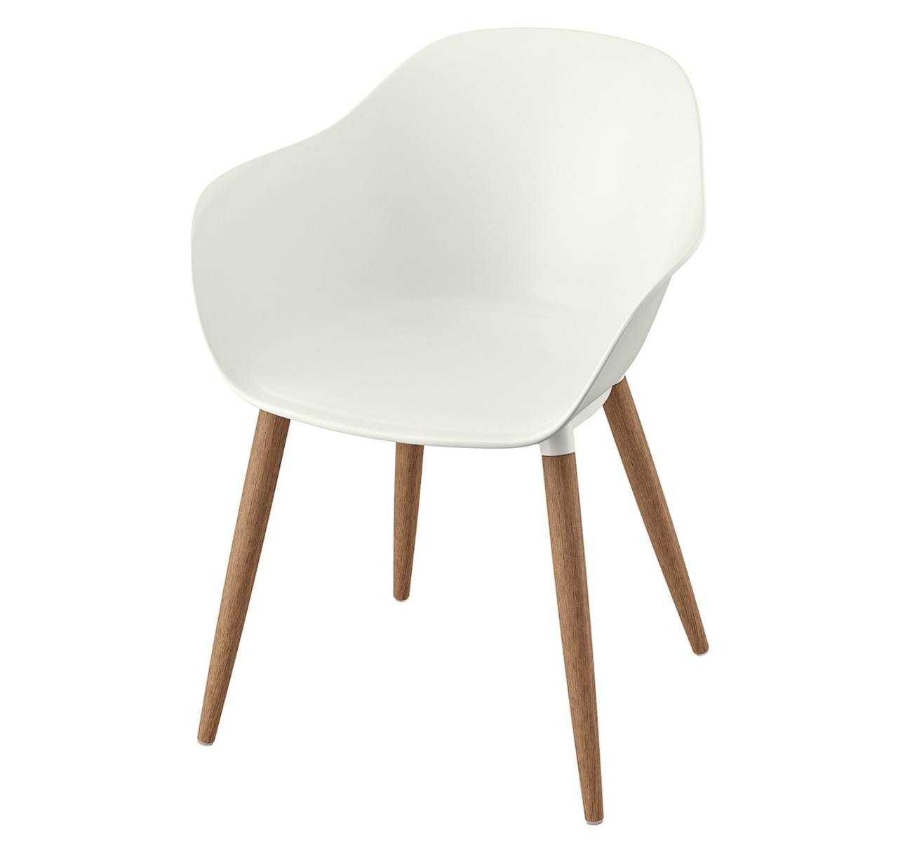 Krzesło z podłokietnikami IKEA GRÖNSTA, białe