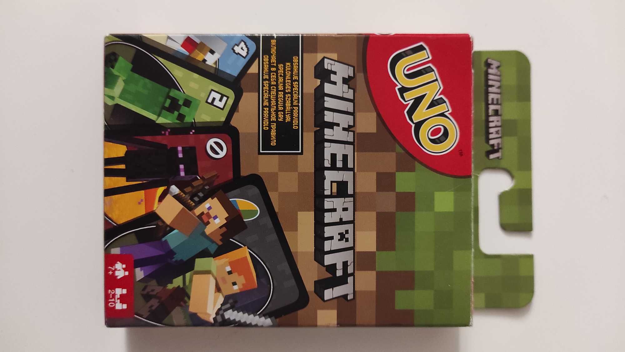 Minecraft Karty + Gra UNO Minecraft