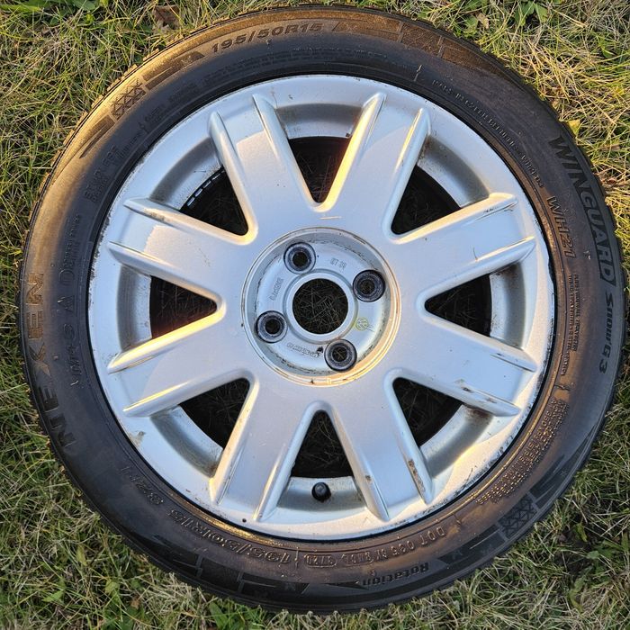 Felgi opony zimowe 4x100 (195/50/R15) VW, Opel