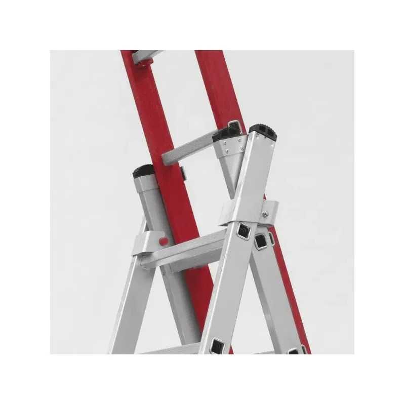 Escada Tripla Fibra de Vidro 3m+3m+3m | Isolamento Elétrico |D.FÁBRICA