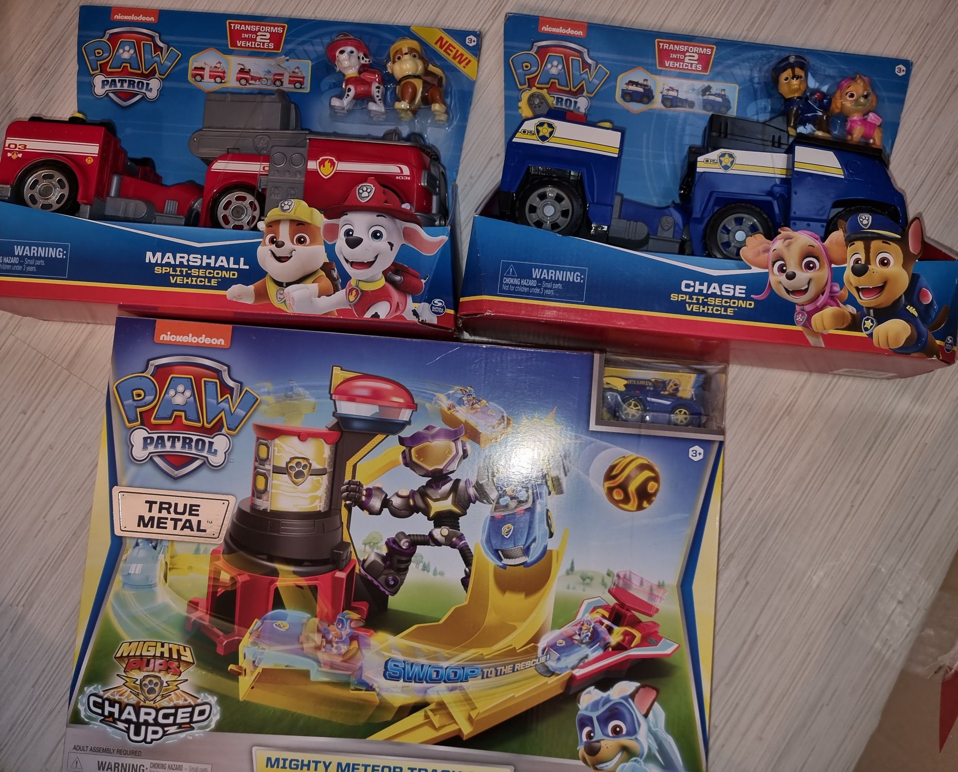 Щенячий Патруль Трек с метеоритом Могучие Щенки Paw Patrol True Metal