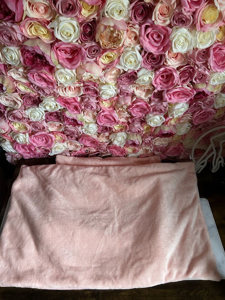 Zestaw 2 poszewki pluszowe na poduszki primark róż