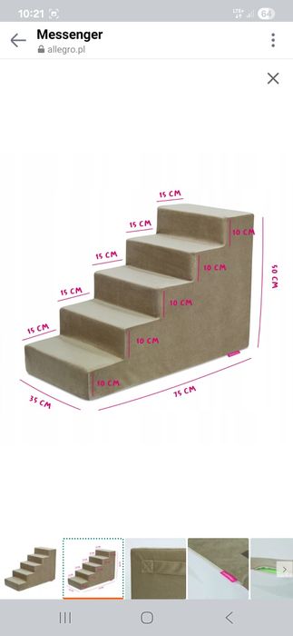 Schodki dla psa/kota