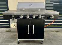 GRILLMEISTER / duży grill gazowy z 4 + 1 palnikami Lidl