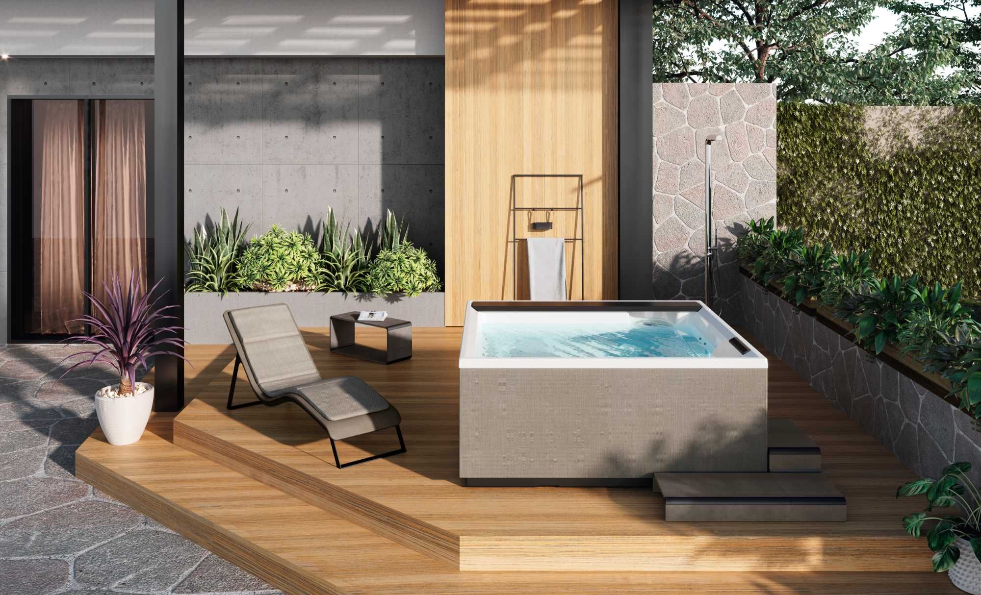 Jacuzzi ogrodowe 4 osobowe Novellini Divina orginalny produkt Włoski