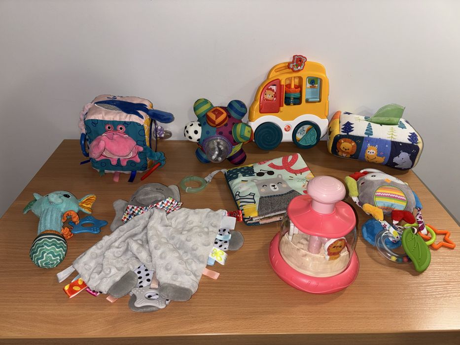 Лот іграшок немовля, дзига, fisher-price, розвиваючі, куб