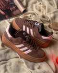 Женские Кроссовки Adidas Gazelle Bold Brown