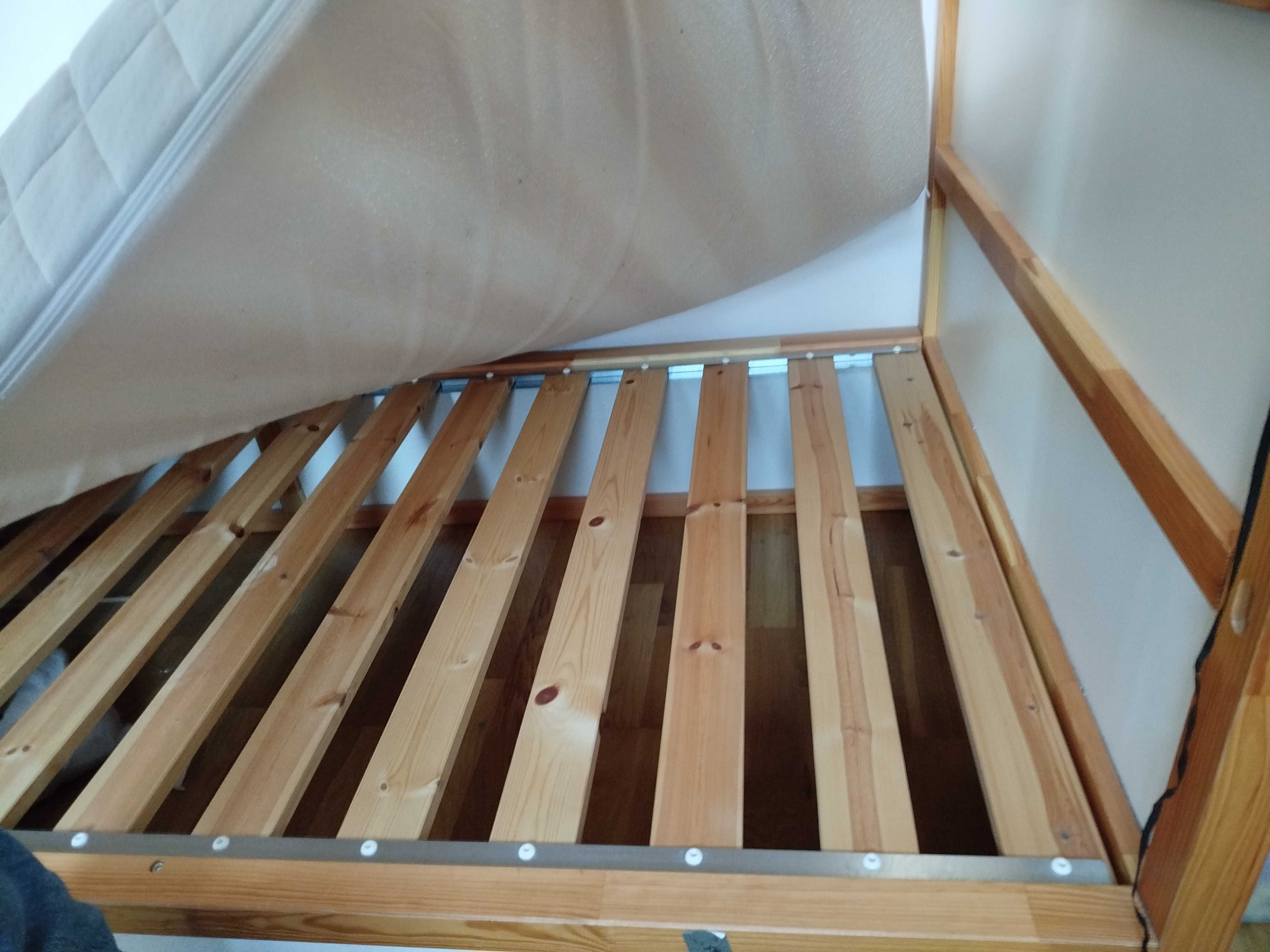 PILNE! Dwustronne łóżko dziecięce IKEA 90x200 + materac