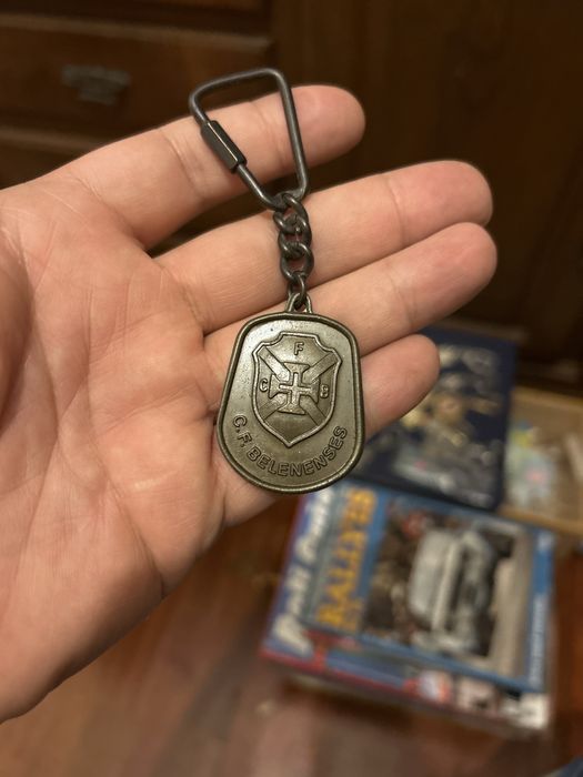 Club Futebol Os Belenenses porta chaves vintage metal
