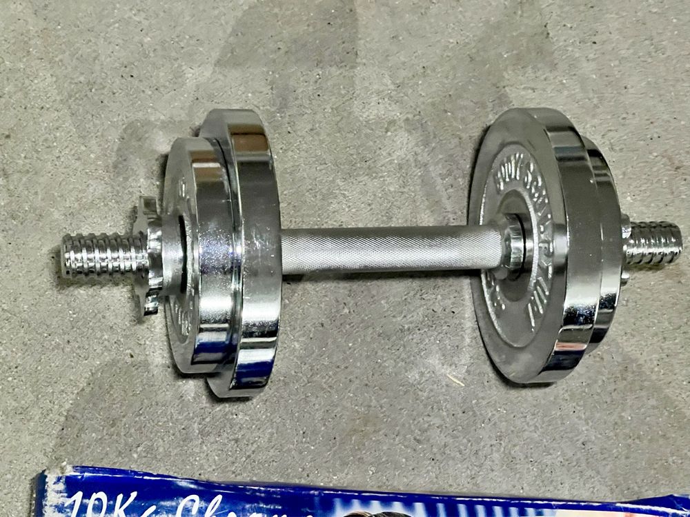 Dumbbell 10 kgs cromado