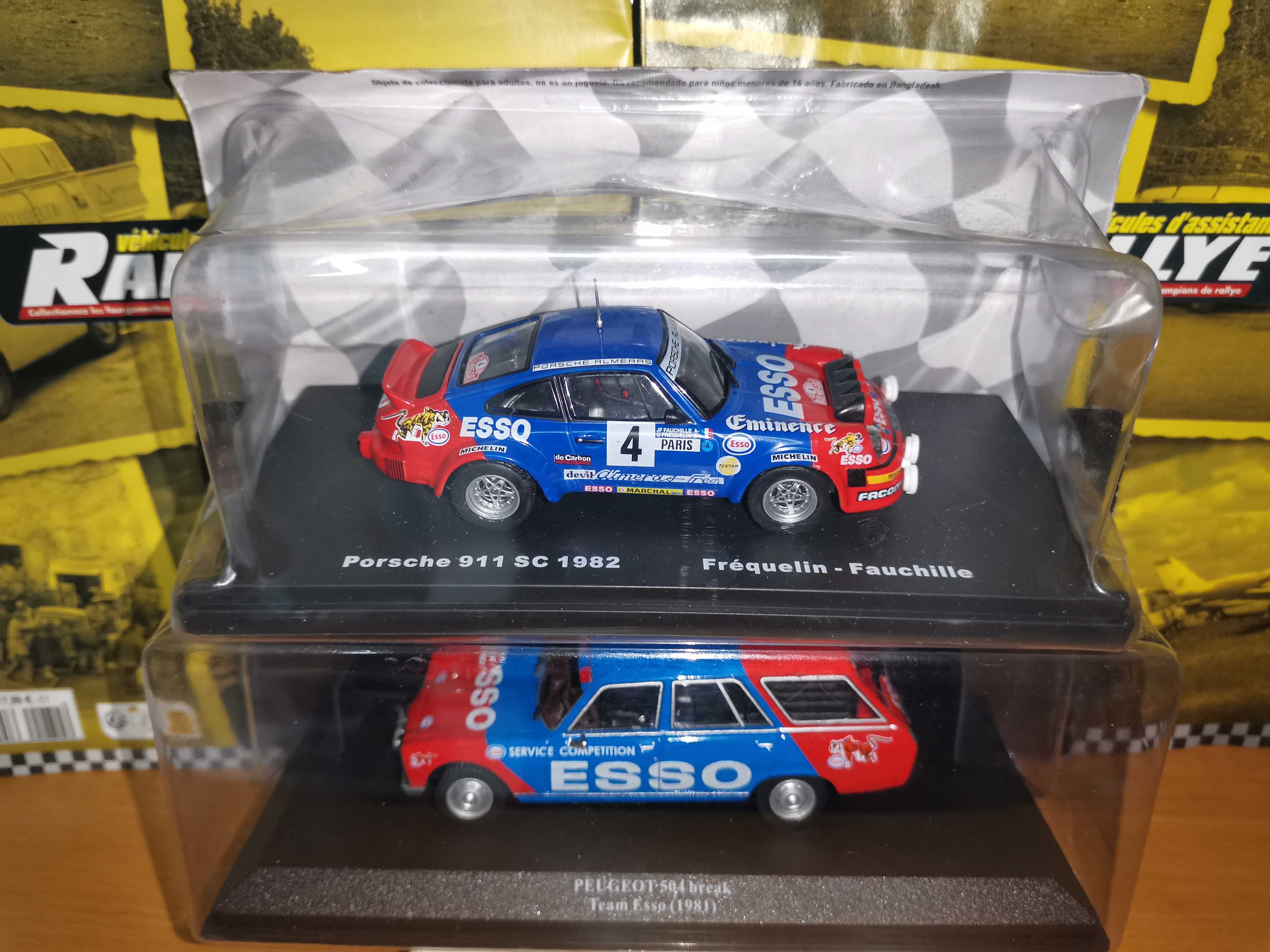 Peugeot 504 Break + Porche 911 SC  
Team ESSO Rally  1:43