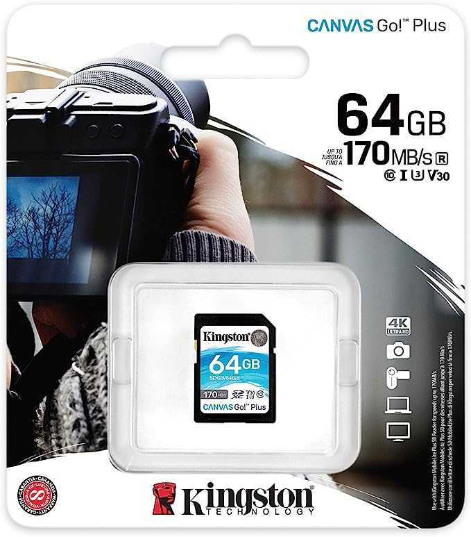 Cartão de Memória SD Kingston SDG3/64GB 64GB Preto 64 GB UHS-I