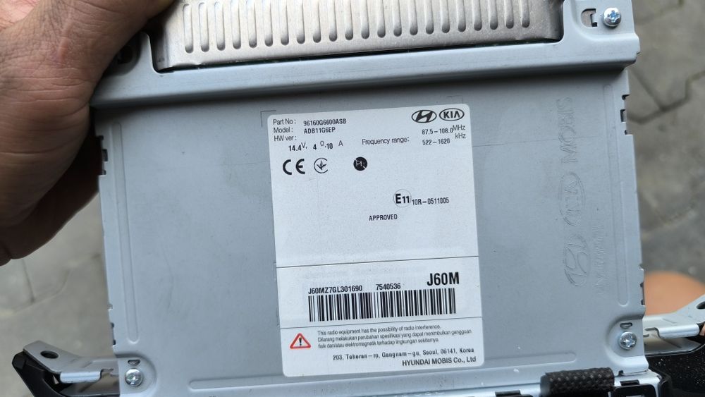 Radio kia picanto III
