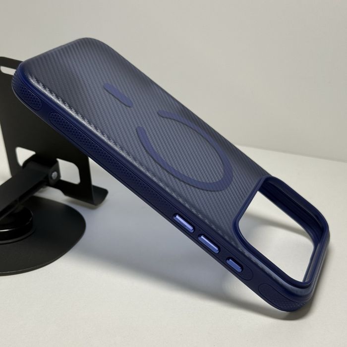 Чохол iphone 17 pro max матовий синій карбон. Чехол айфон 17 про макс