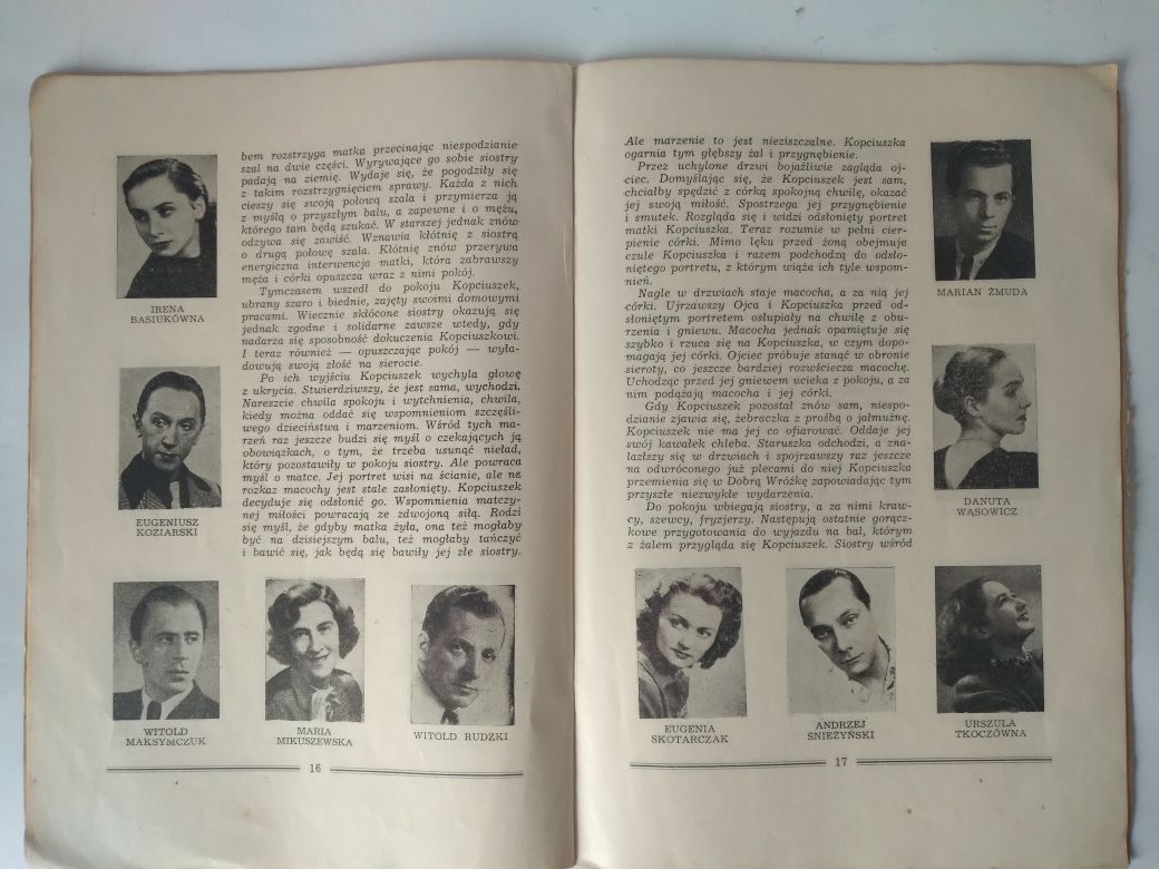 Opera Śląska. Program 1953 r. Kopciuszek. Unikat