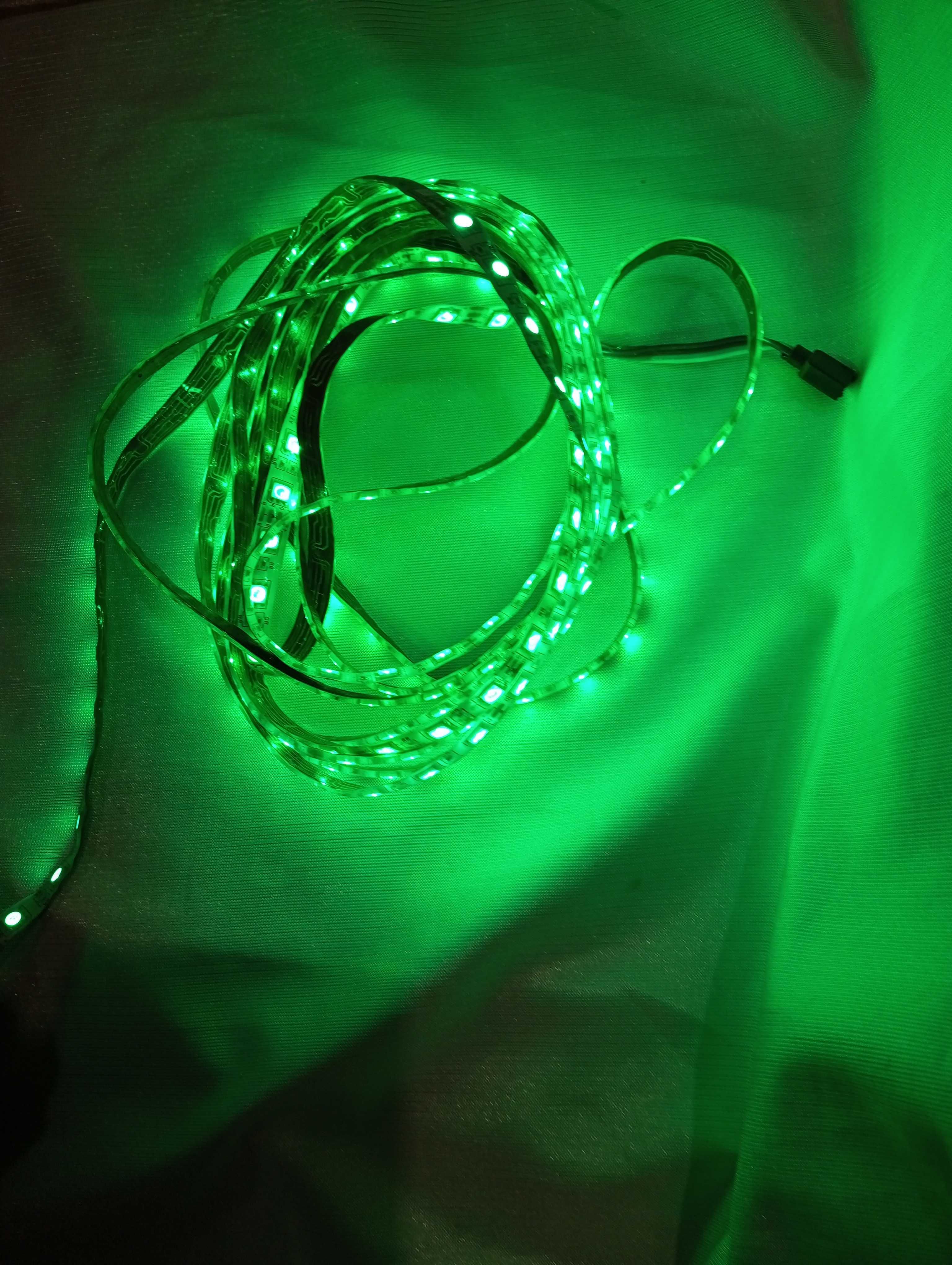 Светодиодная лента цветная LED 4 метра 12V трехцветная