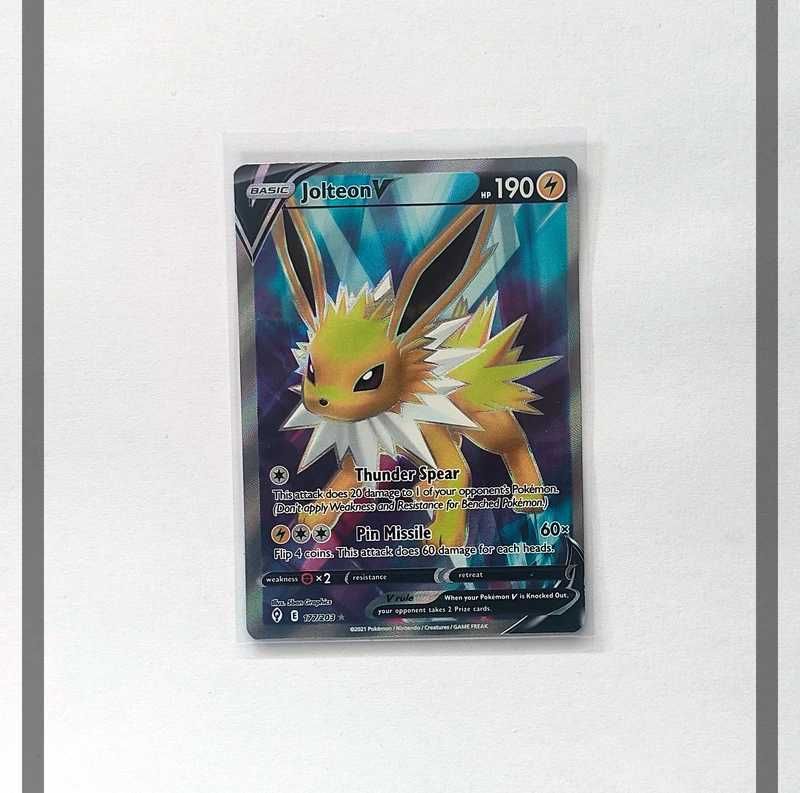 Jolteon V 177/203 EVS Pokemon ENG-NM
