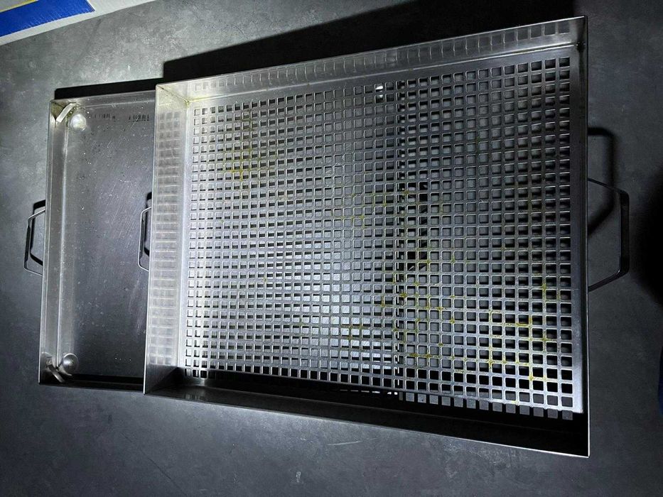 Tabuleiro de inox para fritos