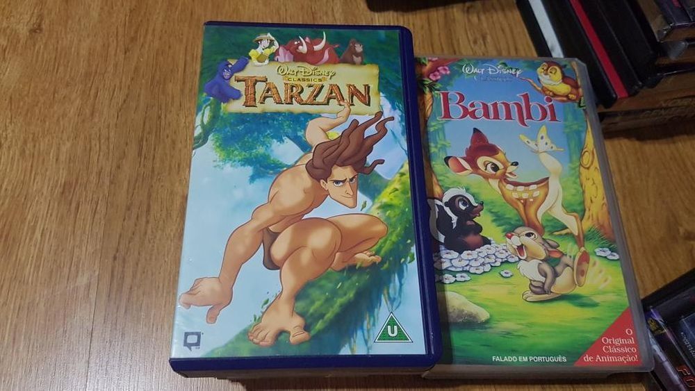 Coleção da Disney em VHS