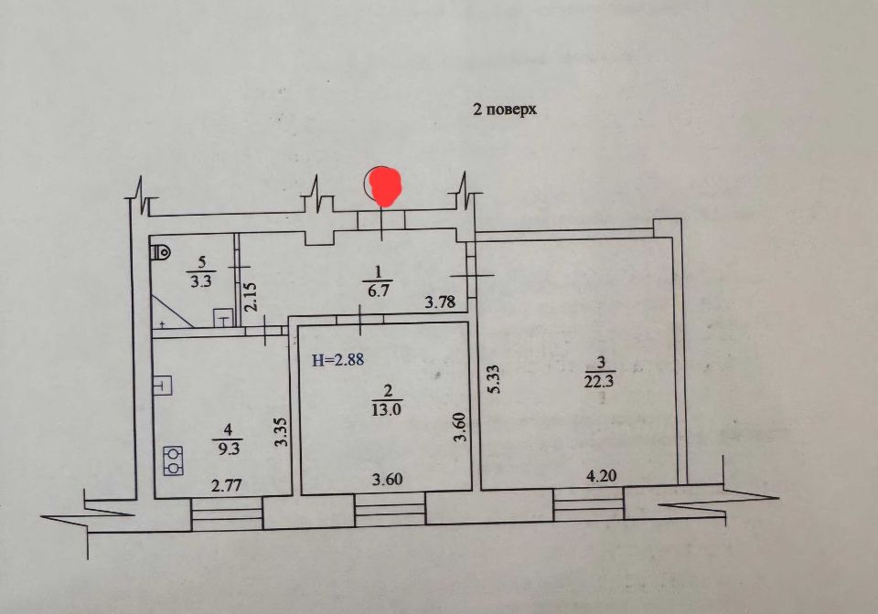 СТАЛИНКА! Ж/Б! Кооперативная 13/2! Продам 2к 55 м2