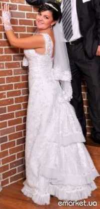 Елегантна весільна сукня свадебное платье
